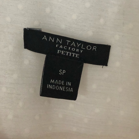 Ann Taylor blouse, long sleeve and creamy sheer - Picture 4 of 8